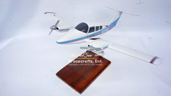 Model of Beechcraft Model 76 Duchess with detailed craftsmanship.